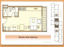 Executive Studio Unit with Balcony