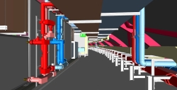 Coordinated MEPF models with accurate shop drawings for hospital project