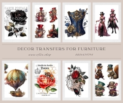 Decor Transfers for Furniture | Romantic Floral Collection