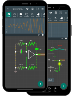 Design, simulate and learn electronics with VoltSim realtime circuit simulator