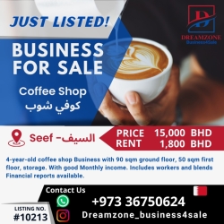 Luxury running Coffee Shop Business in Seef Bahrain with good monthly income